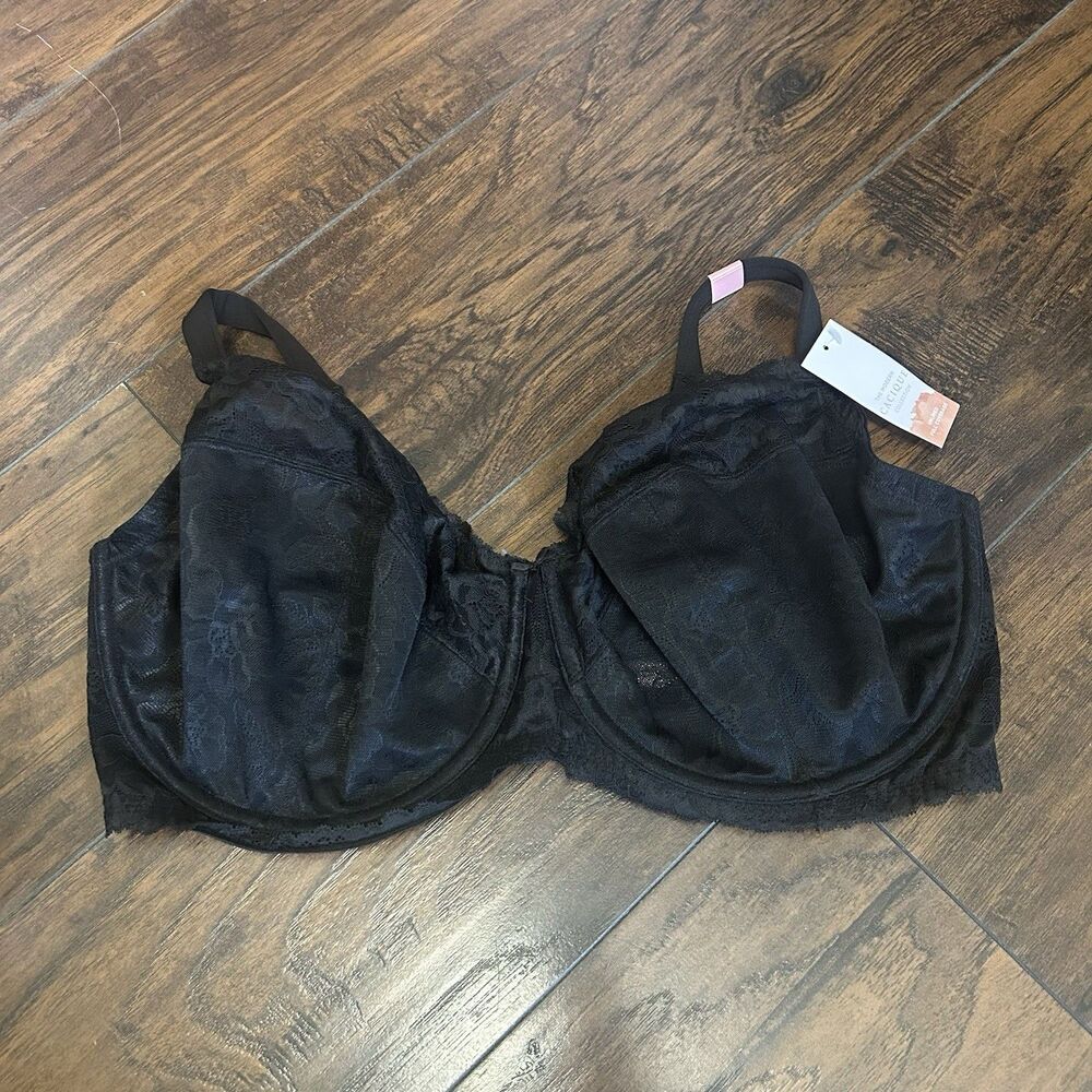 Cacique Bra 44G Lace Covered Unlined Full Coverage NWT